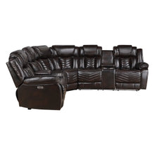 Ramone 3-Piece Power Reclining Sectional with Consoles, Speakers, Subwoofer and LED Lighting