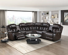 Ramone 3-Piece Power Reclining Sectional with Consoles, Speakers, Subwoofer and LED Lighting