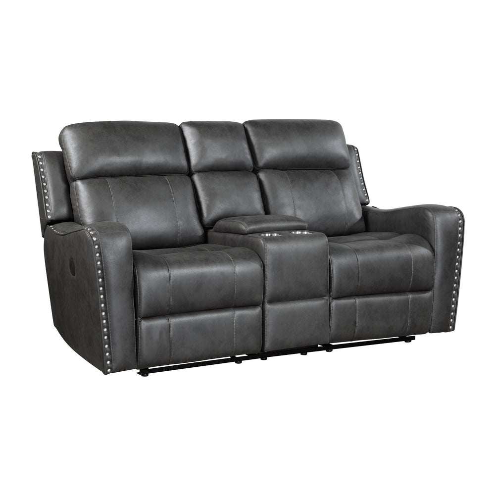 Kellen Double Reclining Love Seat with Center Console