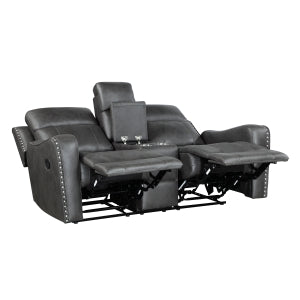 Kellen Double Reclining Love Seat with Center Console