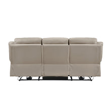 Beige sectional sofa on a white background