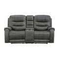 Oberon Double Reclining Love Seat with Center Console