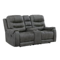Oberon Double Reclining Love Seat with Center Console