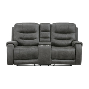 Oberon Double Reclining Love Seat with Center Console