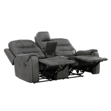 Oberon Double Reclining Love Seat with Center Console