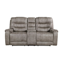 Oberon Double Reclining Love Seat with Center Console