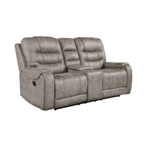 Oberon 2pc Recliner Living Room Set: Sofa, Love