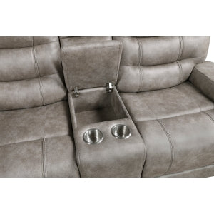Oberon Double Reclining Love Seat with Center Console