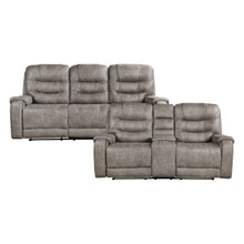 Oberon 2pc Recliner Living Room Set: Sofa, Love