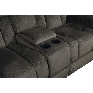 Laurelton Double Glider Reclining Love Seat with Center Console
