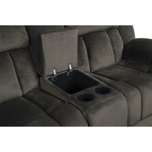 Laurelton Double Glider Reclining Love Seat with Center Console