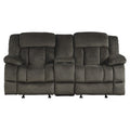 Laurelton Double Glider Reclining Love Seat with Center Console