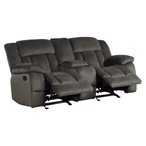 Laurelton Double Glider Reclining Love Seat with Center Console