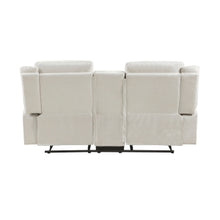 Dean Double Reclining Love Seat with Center Console, Beige