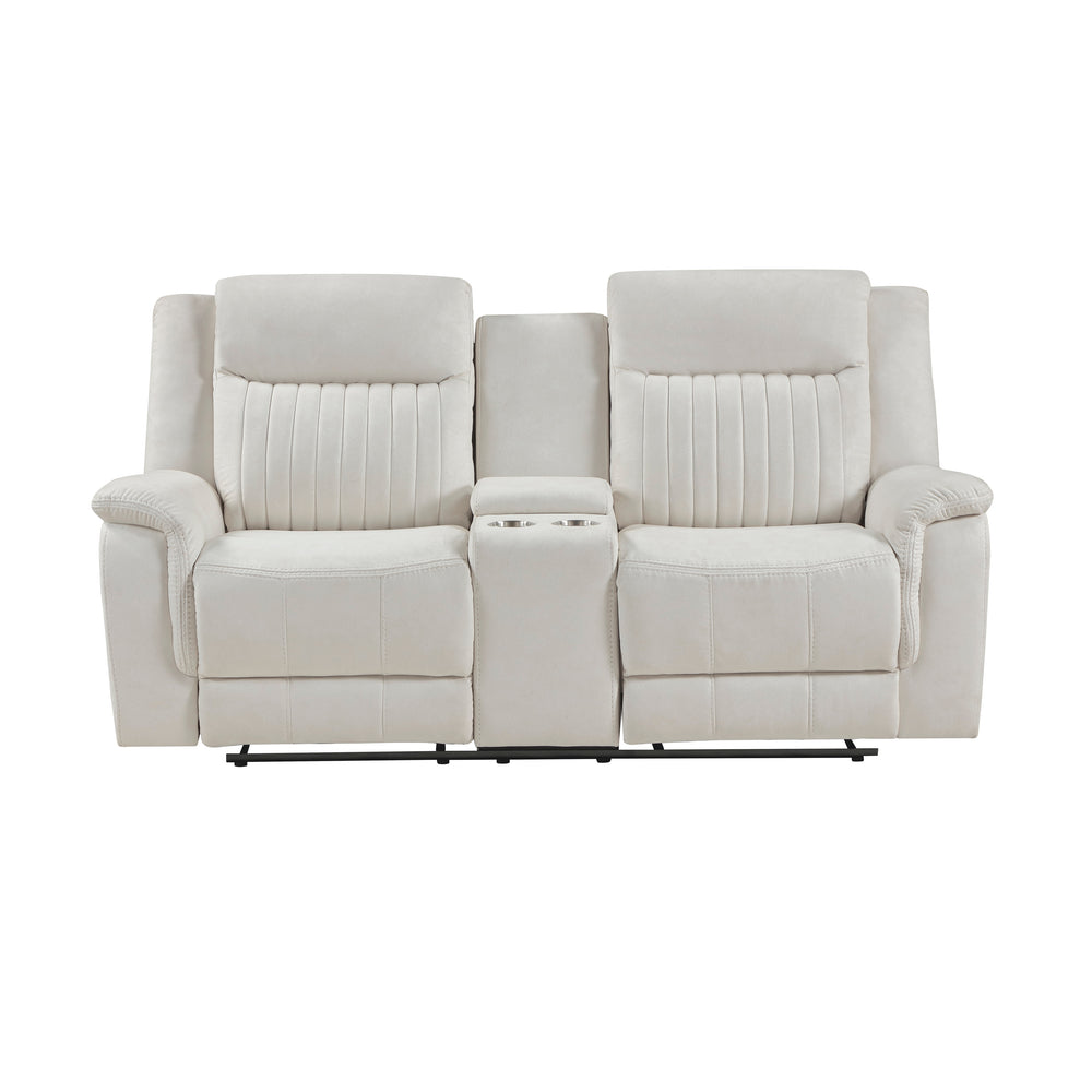 Dean Double Reclining Love Seat with Center Console