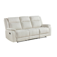 Dean Double Reclining Sofa, Beige