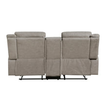 Dean Double Reclining Love Seat with Center Console, Dove