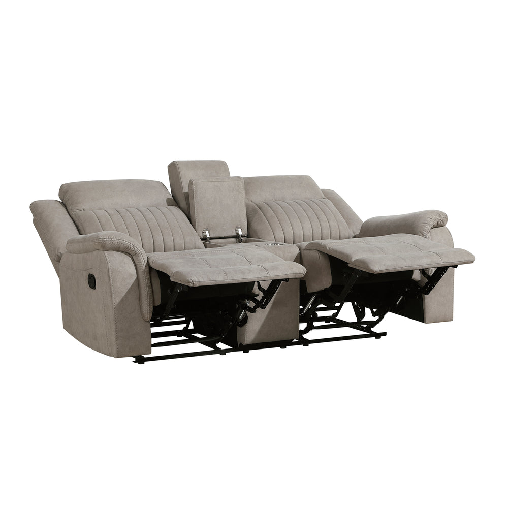 Dean Double Reclining Love Seat with Center Console
