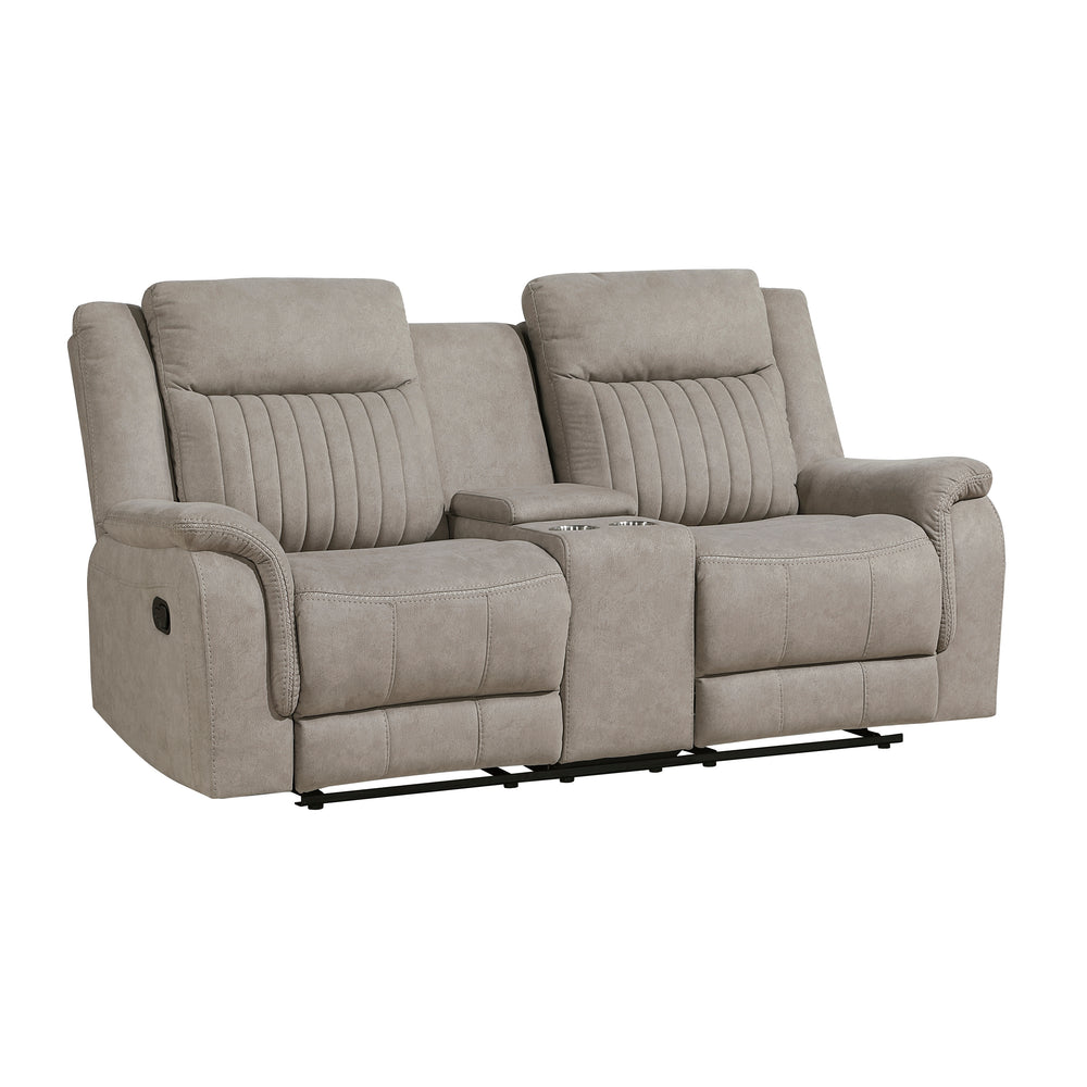 Dean Double Reclining Love Seat with Center Console