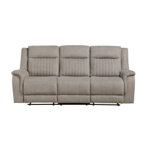 Dean Double Reclining Sofa, Dove