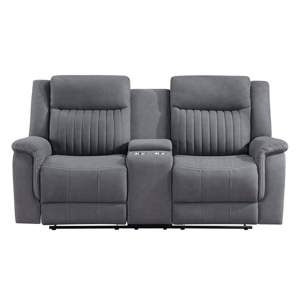 Dean Double Reclining Love Seat with Center Console