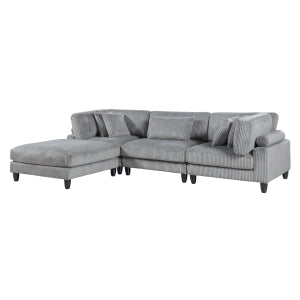 Robstown 4-Piece Modular Sectional with 1 Ottoman