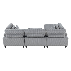 Robstown 4-Piece Modular Sectional with 1 Ottoman