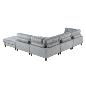 Robstown 5-Piece Modular Sectional with Ottoman