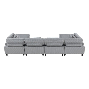 Robstown 6-Piece Modular Sectional with 2 Ottomans
