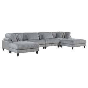 Robstown 6-Piece Modular Sectional with 2 Ottomans