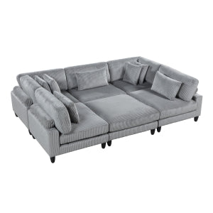 Robstown 6-Piece Modular Sectional with Ottoman-1