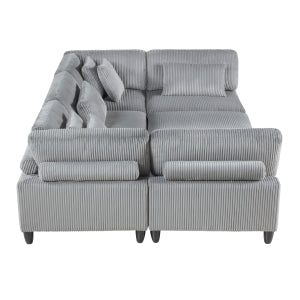 Robstown 6-Piece Modular Sectional with Ottoman-1