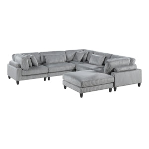 Robstown 6-Piece Modular Sectional with Ottoman