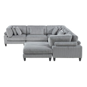 Robstown 6-Piece Modular Sectional with Ottoman
