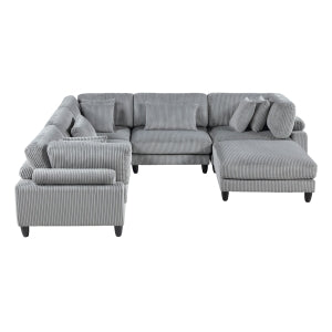 Robstown 6-Piece Modular Sectional with Ottoman