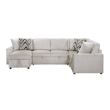 Myrtle 3-Piece Sectional with Pull-out Bed and Hidden Storage
