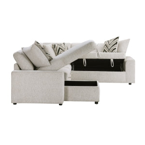 Myrtle 3-Piece Sectional with Pull-out Bed and Hidden Storage