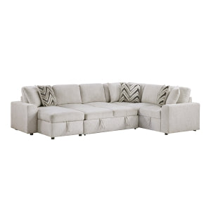 Myrtle 3-Piece Sectional with Pull-out Bed and Hidden Storage
