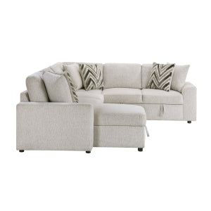 Myrtle 3-Piece Sectional with Pull-out Bed and Hidden Storage