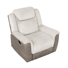 Beige recliner chair on a white background