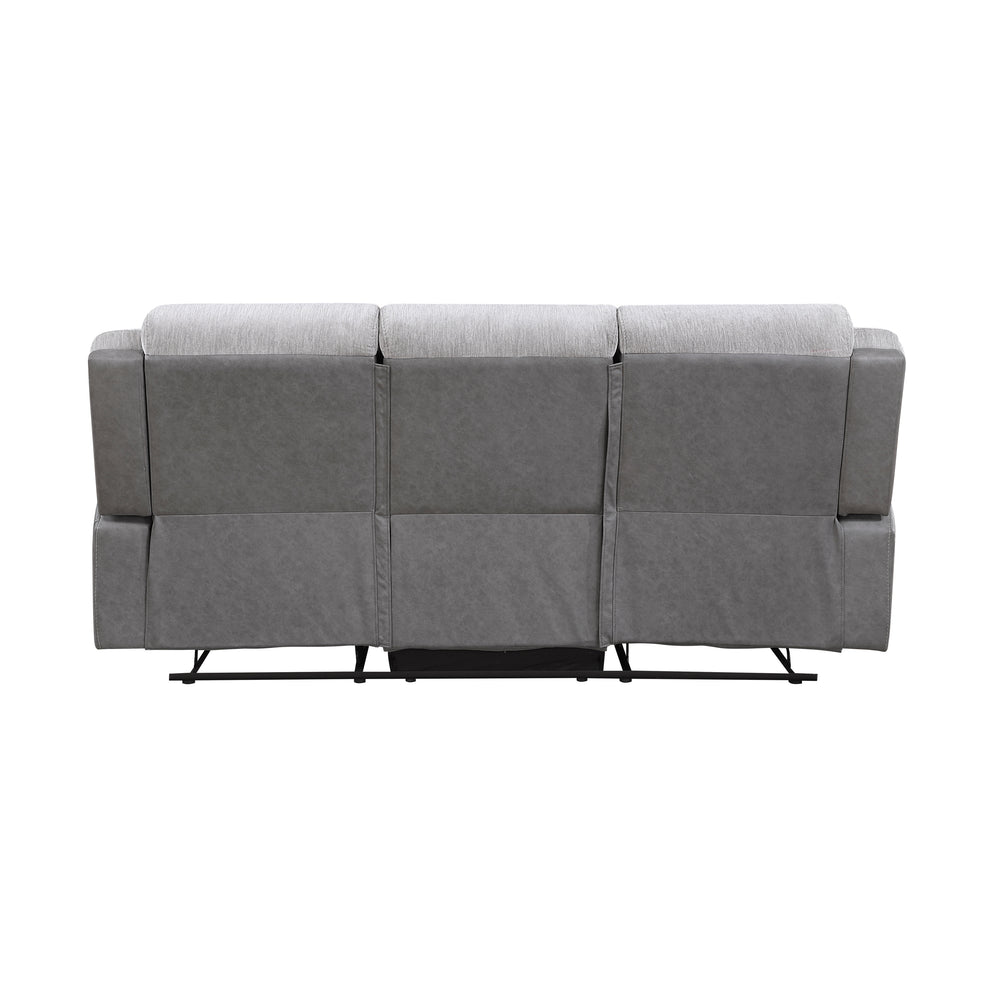 Gray sofa on a white background