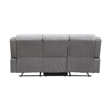 Gray sofa on a white background