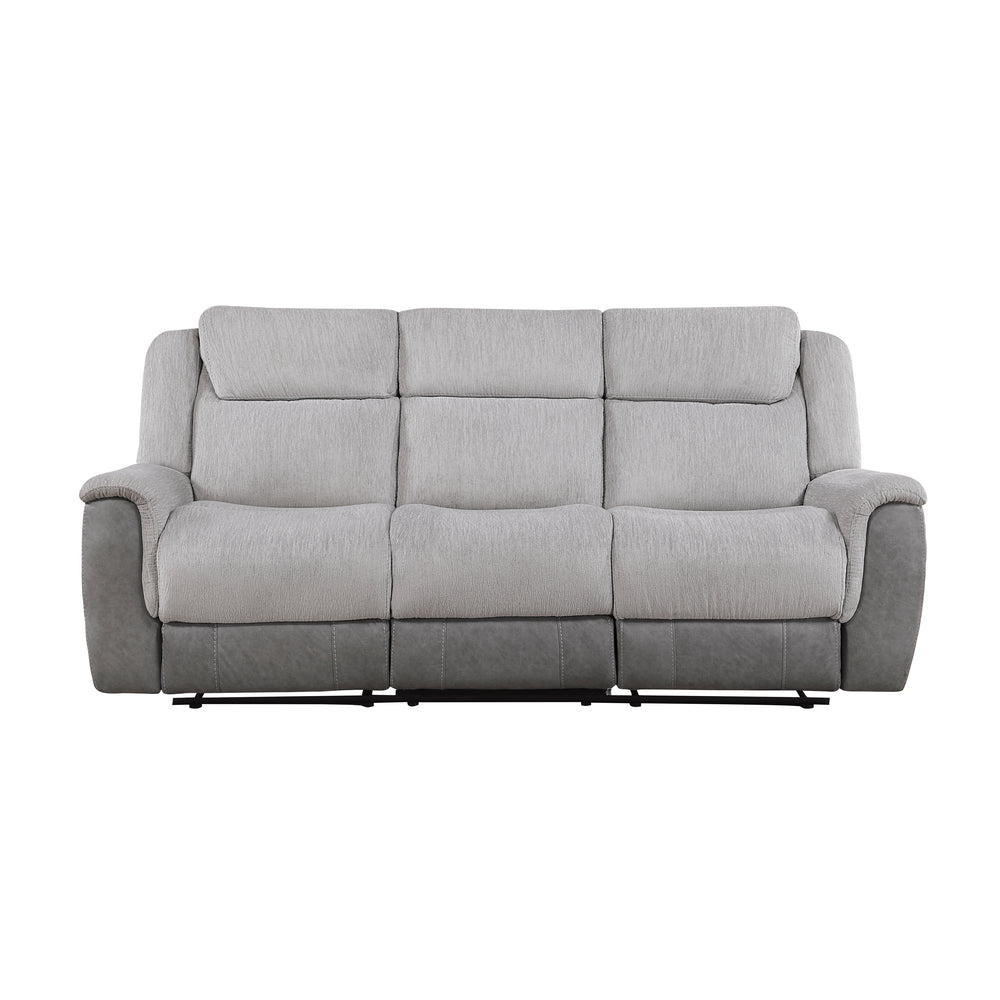 Gray sofa on a white background