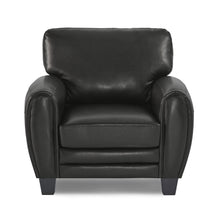 Black 
 armchair on a white background
