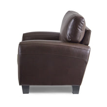 Brown  armchair on a white background