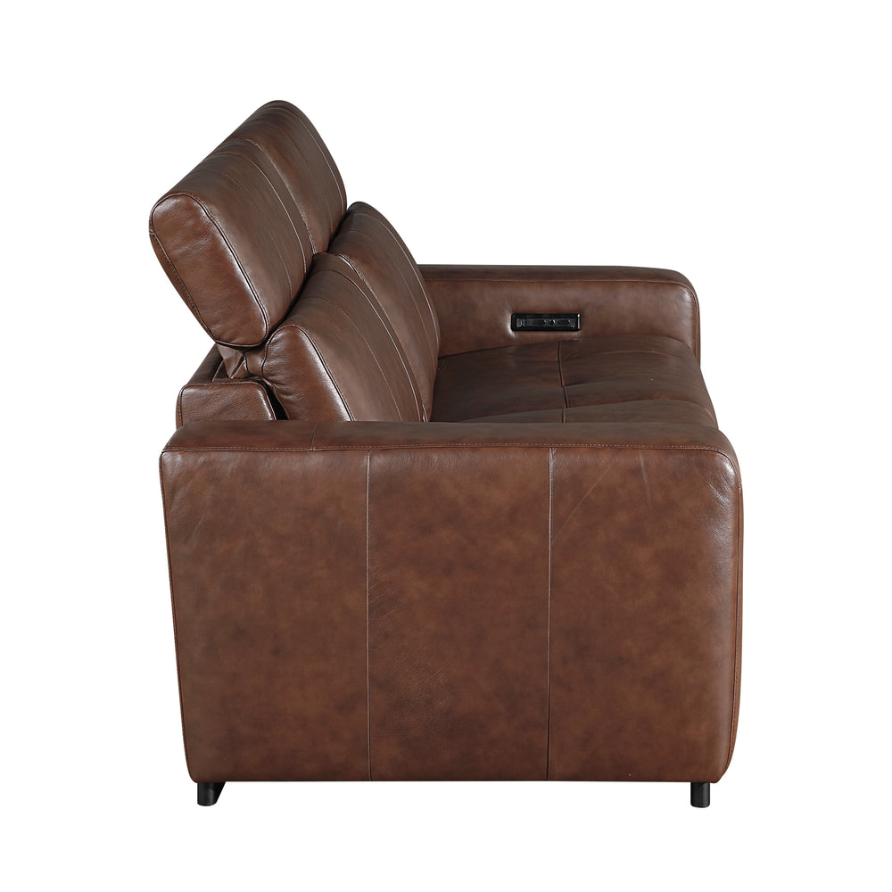 Summit Power Double Reclining Love Seat with Power Headrests and Charging Ports