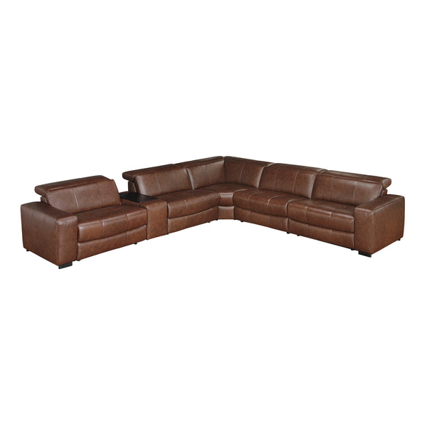 Summit 6pc Sectional w/ Power Recliner