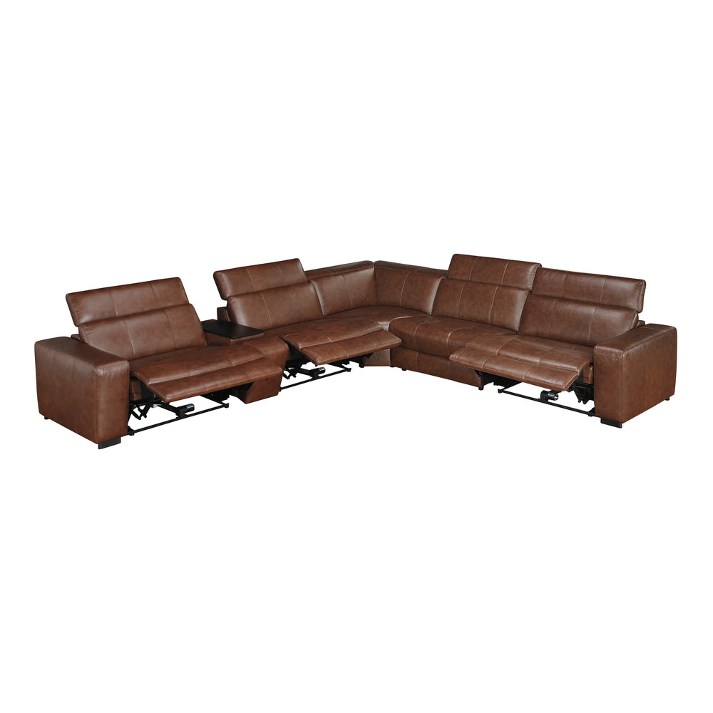 Summit 6pc Sectional w/ Power Recliner