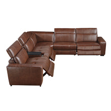 Summit 6pc Sectional w/ Power Recliner