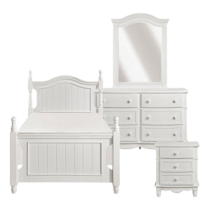 Clementine 4pc set (Twin Bed, Dresser, Mirror & Nightstand)